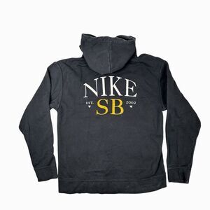 Nike SB Arch Logo Black Skate Hoodie Size Medium Pullover